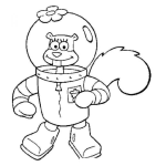 Dibujo para colorear Colorear Astronauta de Happy Tree Friends