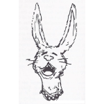 Dibujo para colorear Conejo Orejas De Burro Para Pintar Y Colorear