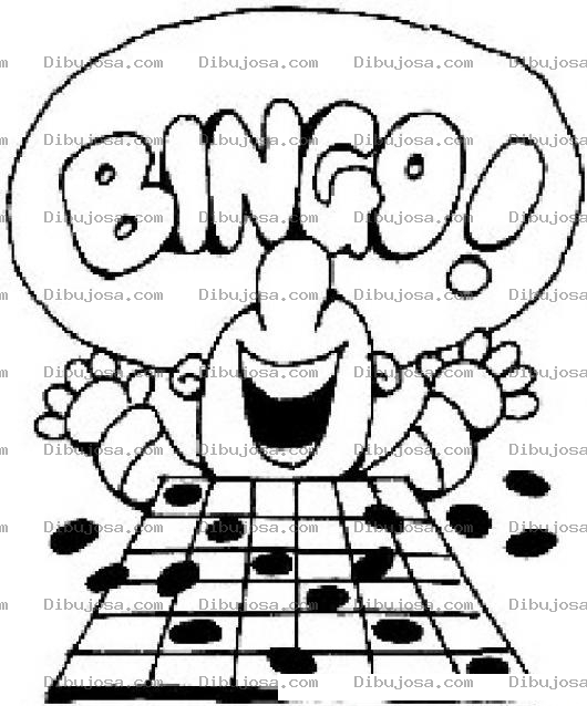 Dibujo para colorear Ganador De Bingo Para Pintar Y Colorear