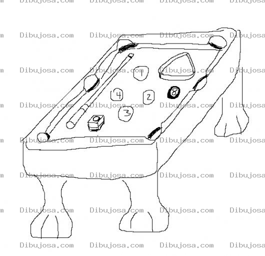 Dibujo para colorear Elmundodelbillar.com Dibujo De Una Mesa De Billar Para Pintar Y Colorear Mesas De Villar