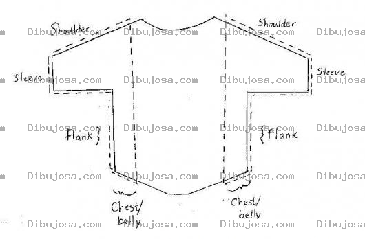 Dibujo para colorear Dibujo De Patron De Ropa Para Perro Mascota Para Pintar Corta Y Colorear