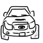 Dibujo para colorear Dibujo De Toyota Hilux Visto De Frente Para Pintar Y Colorear