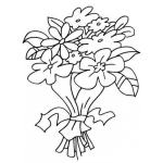 Dibujo para colorear Colorear Ramo de Flores