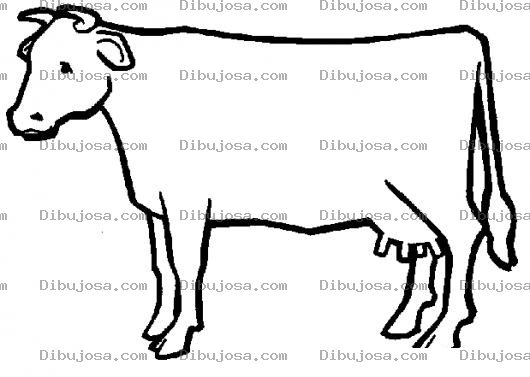 Dibujo para colorear Dibujo De Vaca Triste Porque La Van A Matar Para Pintar Y Colorear