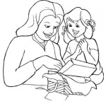 Dibujo para colorear Colorear Mama e Hija