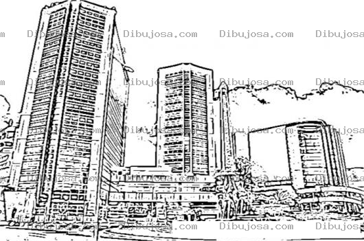 Dibujo para colorear Banco Industrial De Guatemala Dibujo De Las Torres De Oficina Centrales Del Bancoindustrial Para Pintar Y Colorear Al Mejor Banco De Guatemala
