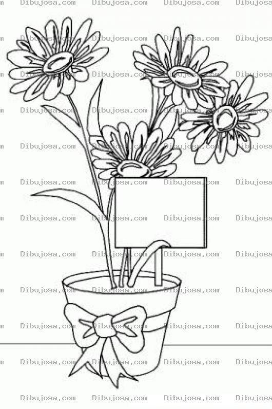 Dibujo para colorear Colorear Girasoles
