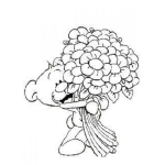 Dibujo para colorear Colorear Osito con Flores