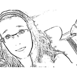 Dibujo para colorear RehtaehParsons.com Dibujo De Rehtaeh Parsons Para Pintar Y Colorear A Retah Parson