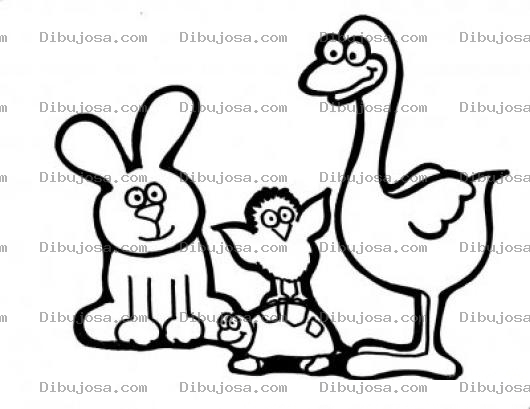 Dibujo para colorear Colorear Animales de Granja