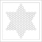 Dibujo para colorear Tablero De Damas Chinas Para Imprimir Pintar Y Jugar Con Frijoles Y Maiz O Con Monedas