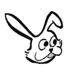 Dibujo para colorear Dibujo De Una Cara De Conejo Para Colorear