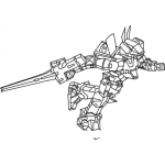 Dibujo para colorear Dibujo De Transformer Con Espada Para Colorear