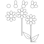 Dibujo para colorear Me Quiere No Me Quiere Me Quiere No Me Quiere Dibujo De Margarita Deshojada Para Pintar Y Colorear
