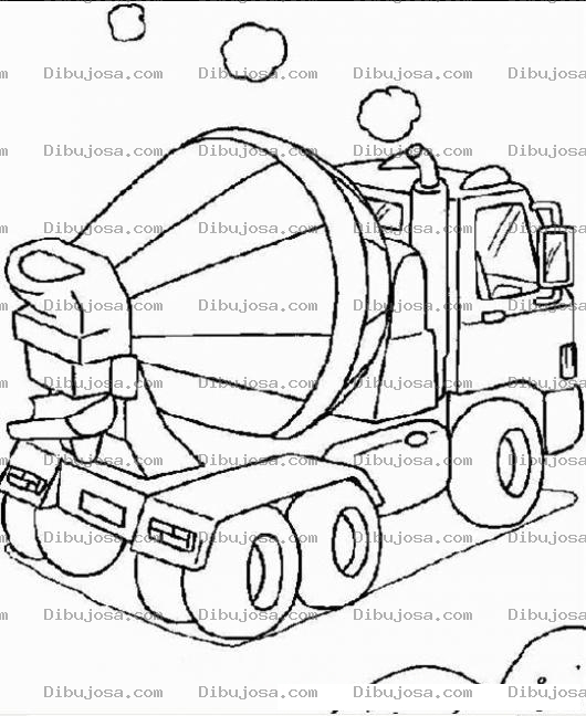 Dibujo para colorear Mixtolisto Guatemala Dibujo De Camion De Cemento Para Pintar Y Colorear