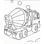 Dibujo para colorear Mixtolisto Guatemala Dibujo De Camion De Cemento Para Pintar Y Colorear