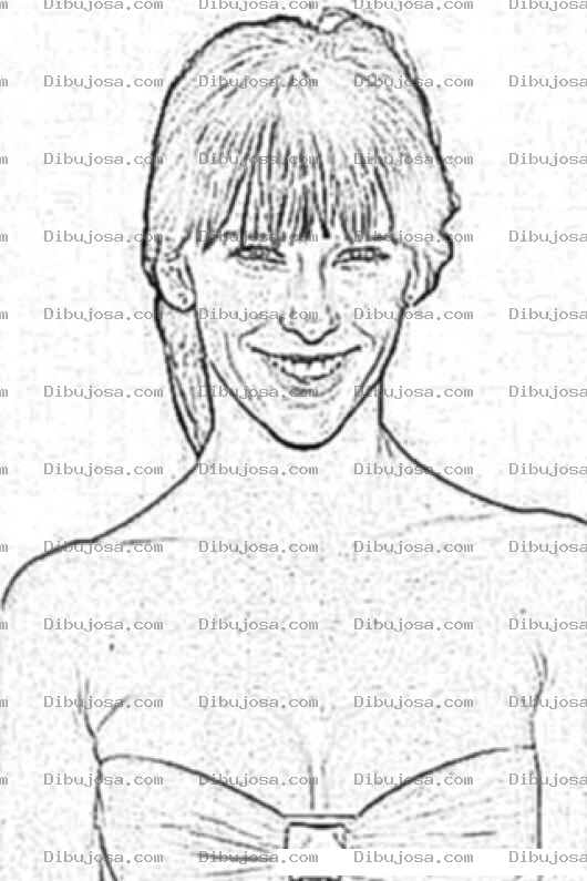 Dibujo para colorear Jennifer Love Hewitt Coloring Page
