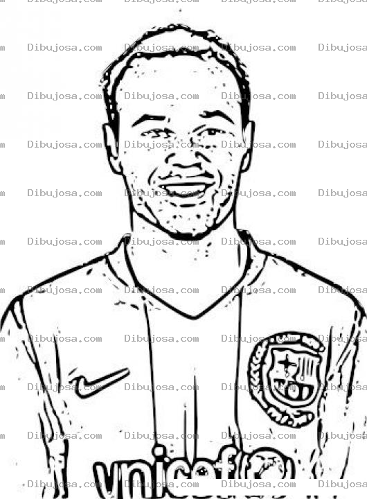 Dibujo para colorear Andresiniesta Dibujo De Andres Iniesta Para Pintar Y Colorear