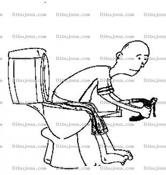 Dibujo para colorear Dibujo De Ciclista Haciendo Popo Para Pintar Y Colorear Cilista Cagando
