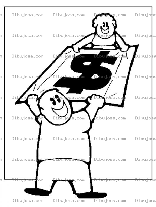 Dibujo para colorear Estirando El Presupuesto Familiar Dibujo Para Colorear