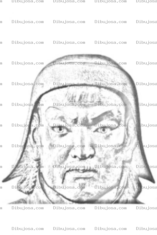 Dibujo para colorear Genghis Khan Coloring Page