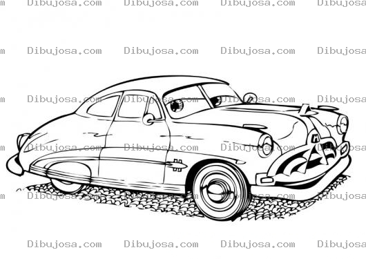Dibujo para colorear Pintar el carro viejo de cars