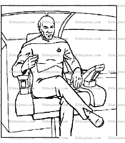 Dibujo para colorear Personaje De Star Trek Para Pintar Y Colorear