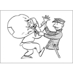 Dibujo para colorear Dibujo D Eun Ladron Capturado Robando