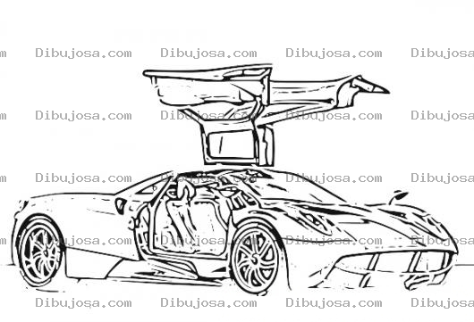 Dibujo para colorear Pagani Huayra Coloring Page