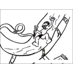 Dibujo para colorear Dibujo De Tobogan De Agua Para Pintar Y Colorear