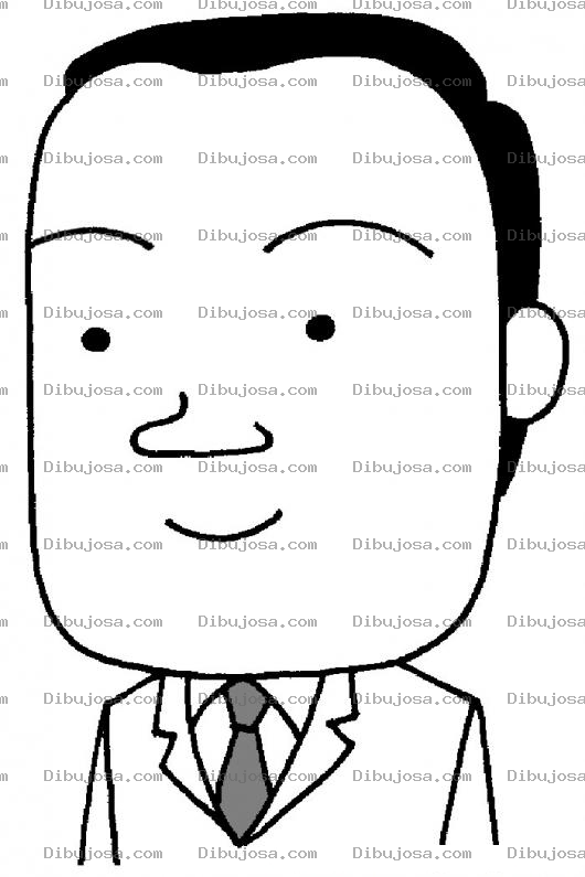 Dibujo para colorear Dibujo De Jefe Cabezon Para Pintar Y Colorear