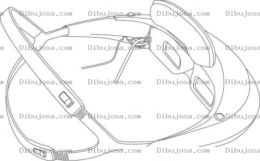 Dibujo para colorear Dibujo De Lentes Con Lcd Para Ver Television