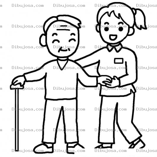 Dibujo para colorear Dibujo De Abuelito Y Nieta Quinceanera Para Pintar Y Colorear