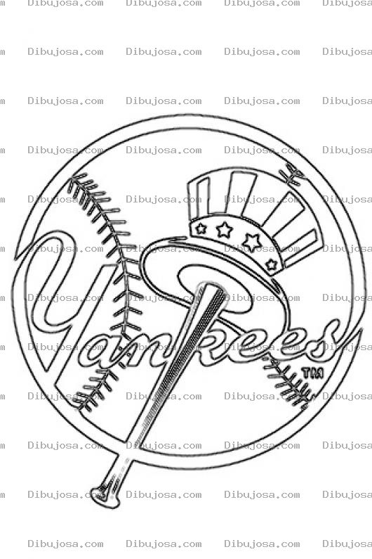 Dibujo para colorear New York Yankees Coloring Page