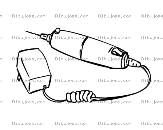 Dibujo para colorear Dibujo De Dremel Para Pintar Y Colorear Barrenito Electrico