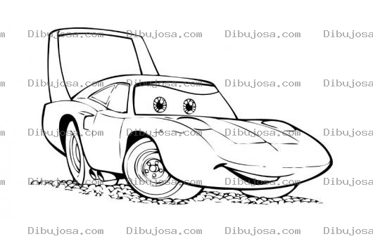 Dibujo para colorear Pintar carro con cola de pato