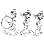 Dibujo para colorear Dibujo De Un Desfile De Viejitos Para Pintar Y Colorear