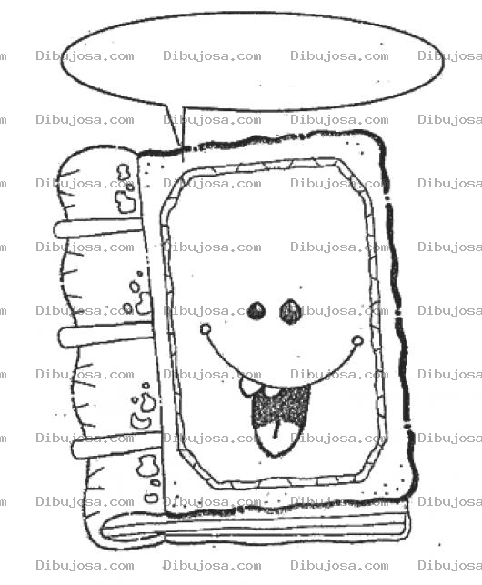 Dibujo para colorear Dibujo De Un Libro Hablando Para Pintar Y Colorear