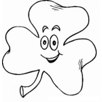 Dibujo para colorear Hoja De Trebol Para Colorear Y Pintar