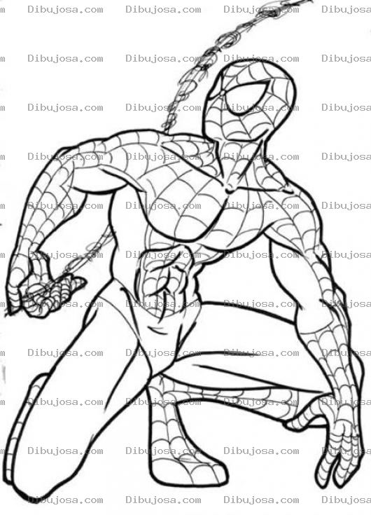 Dibujo para colorear Colorear Al Hombre Arana
