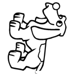 Dibujo para colorear Perrito Sahueso Para Colorear