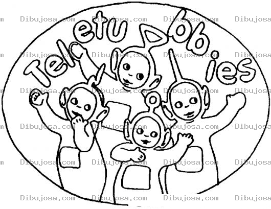Dibujo para colorear Colorear A Los Teletubbies