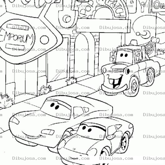 Dibujo para colorear Colorear Carros De Carro Cars