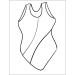 Dibujo para colorear Dibujo De Calzoneta De Mujer Gorda Para Colorear