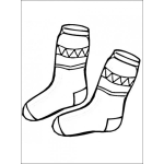 Dibujo para colorear Dibujo De Calcetines Para Colorear