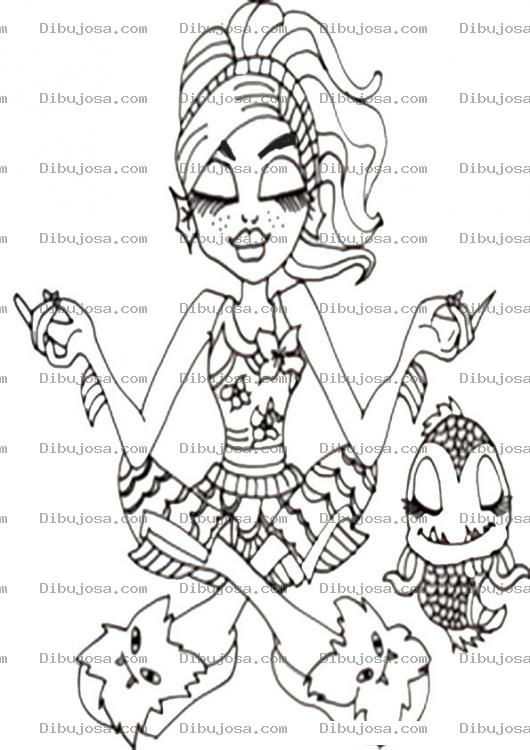 Dibujo para colorear Dibujo De Chica Haciendo Yoga Para Pintar Y Colorear