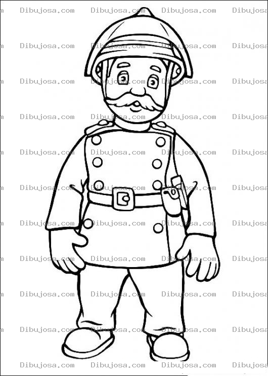 Dibujo para colorear Colorear Policia De Transito Dibujo De Oficial De Emetra Para Pintar Online