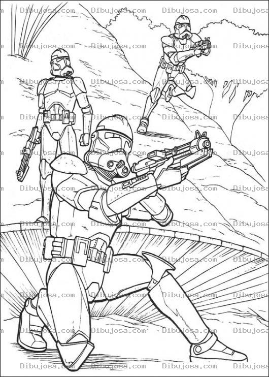 Dibujo para colorear Dibujo De La Guerra De Las Galaxias Para Pintar Y Colorear Starwars