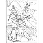 Dibujo para colorear Dibujo De La Guerra De Las Galaxias Para Pintar Y Colorear Starwars