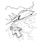 Dibujo para colorear Dibujo De Un Avion Del Us Navy Para Pintar Y Colorear